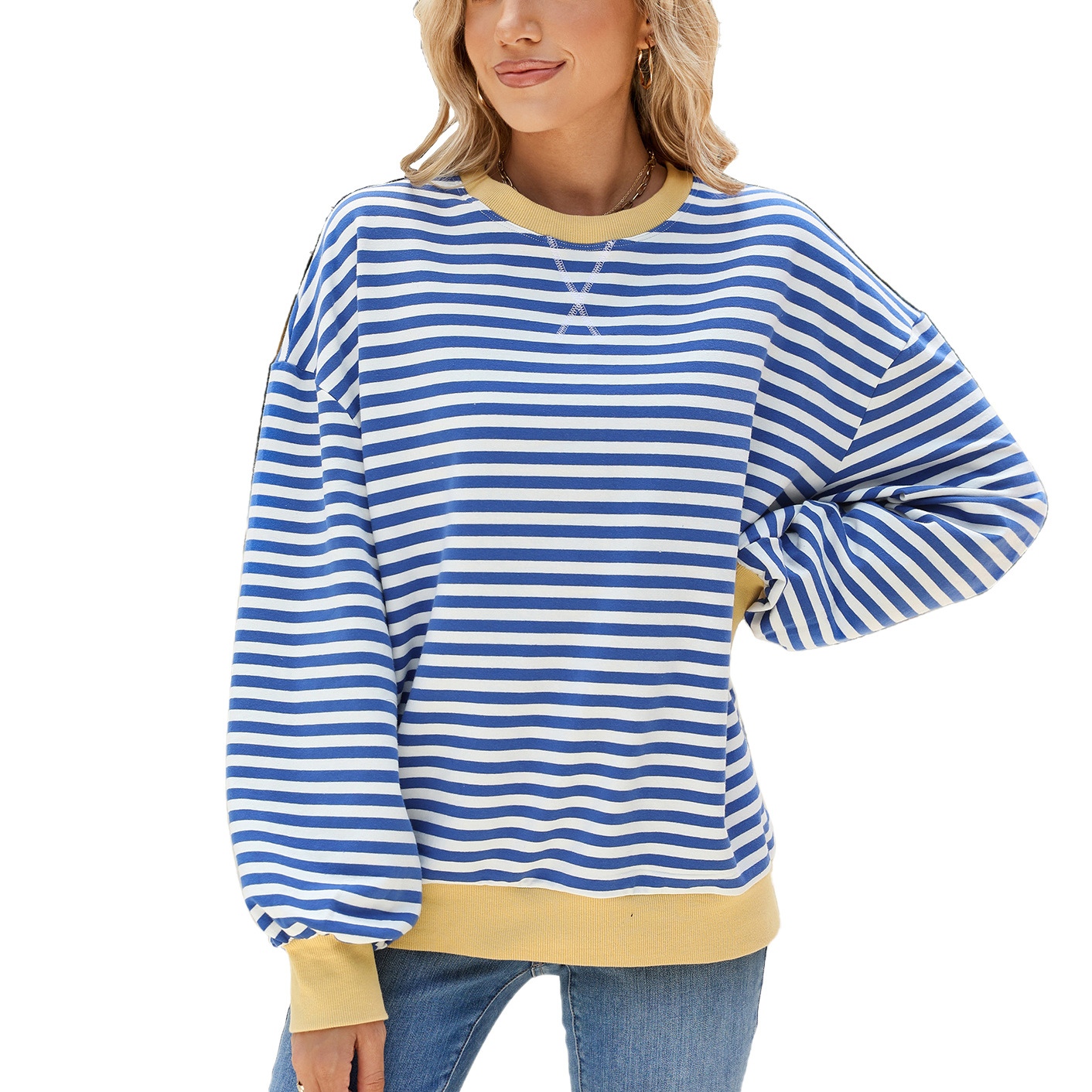 Winter Clothing Essentials For Women - Sudaderas Ropa De Mujer Stripe Women