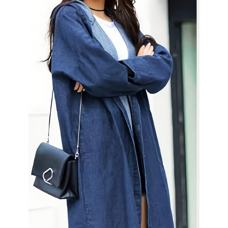 K 20582 Hooded Denim Long Coat – Winter Clothing Youtube recenzja i cena