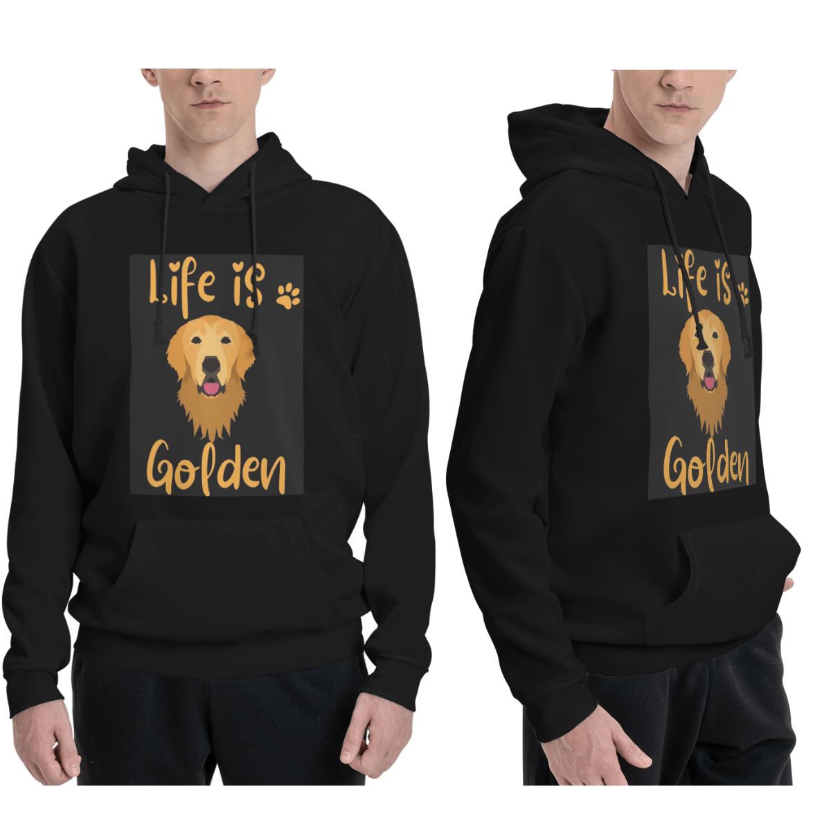 GOLDEN RETRIEVER Quote Hoodies – Winter Clothing Quotes recenzja i cena