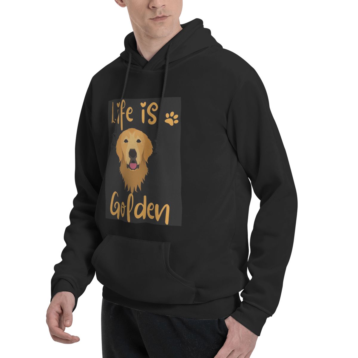 GOLDEN RETRIEVER Quote Hoodies – Winter Clothing Quotes recenzja i cena