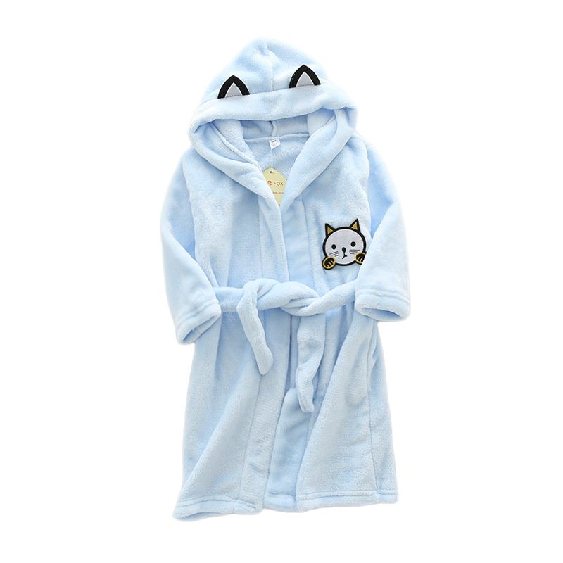 Kids Cartoon Cat Robes New Win – Winter Clothing 1 Year Old recenzja i cena