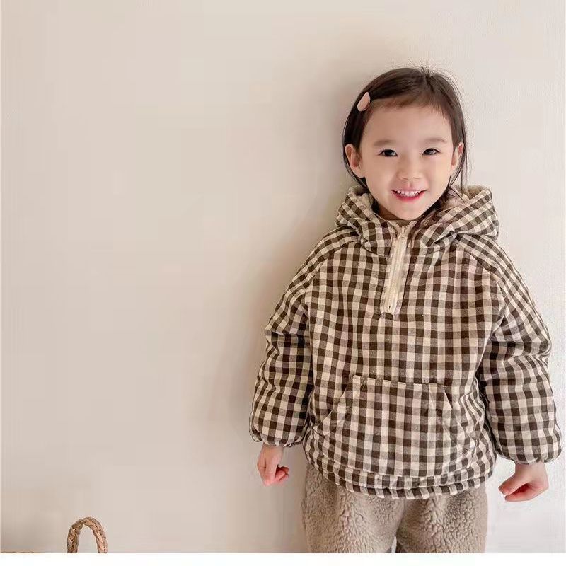 Fashion Plaid Kids Jacket 2026 – Winter Clothing 1 Year Old recenzja i cena