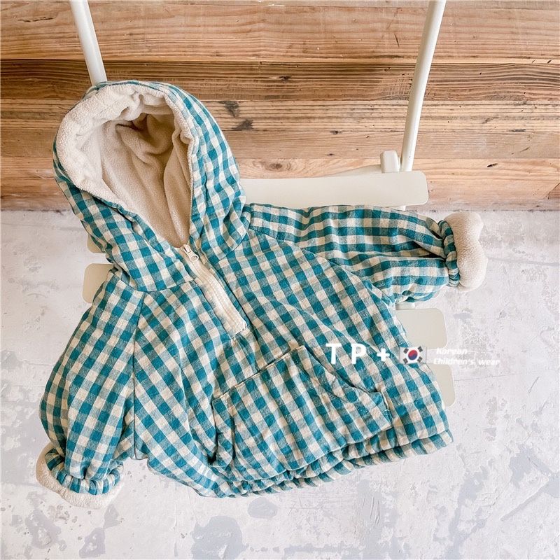 Fashion Plaid Kids Jacket 2026 – Winter Clothing 1 Year Old recenzja i cena