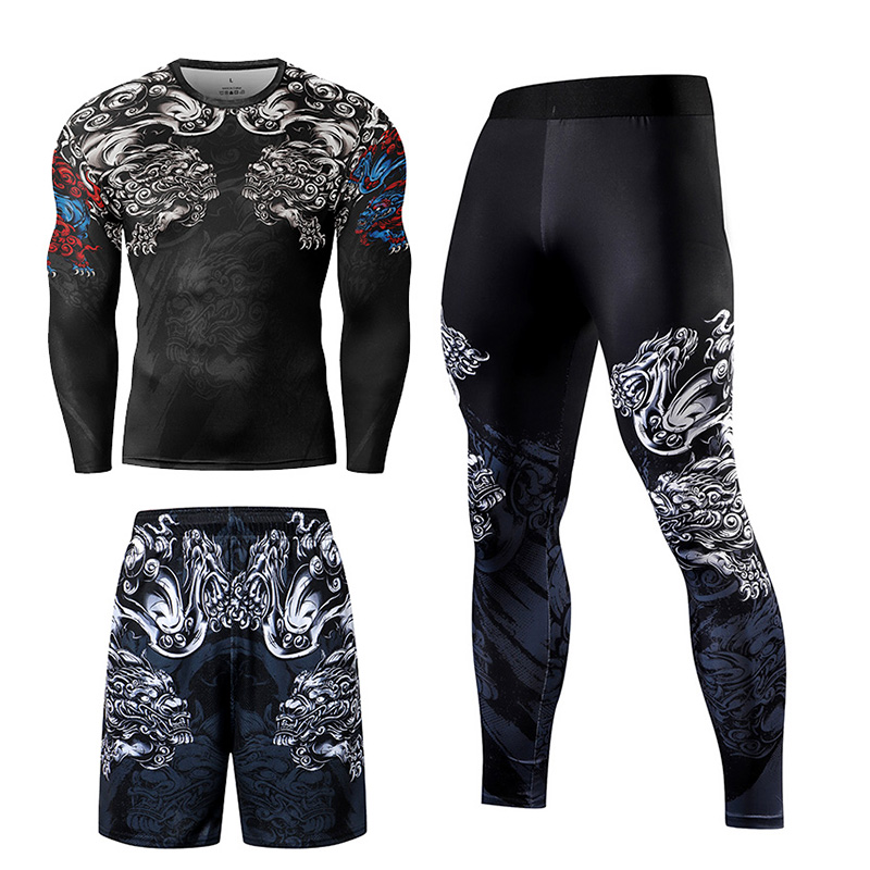 2/3PCS Men Jiu jitsu Tracksuit – Winter Clothing Patterns recenzja i cena