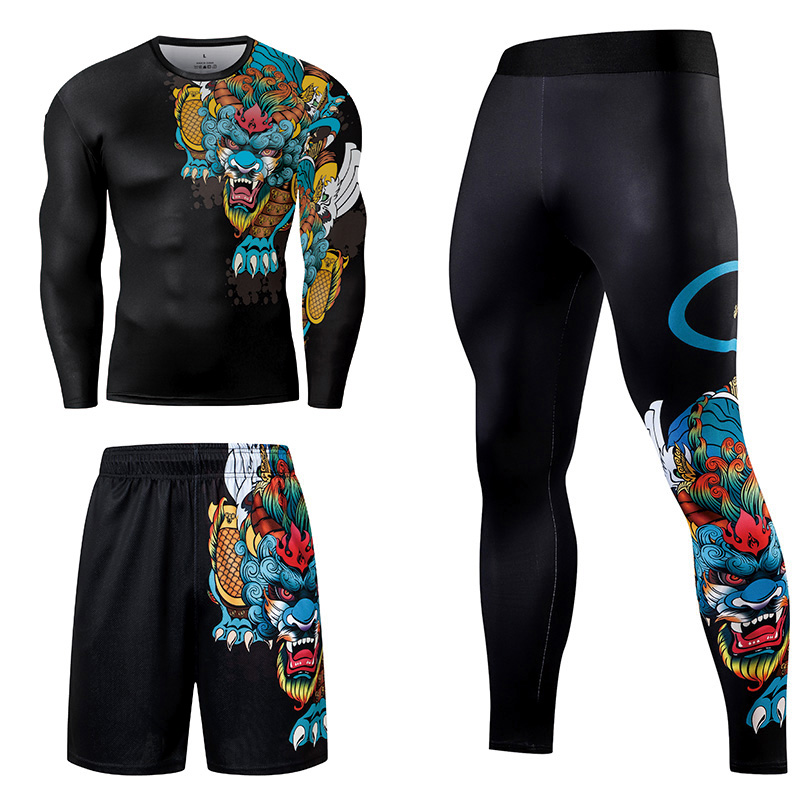 2/3PCS Men Jiu jitsu Tracksuit – Winter Clothing Patterns recenzja i cena
