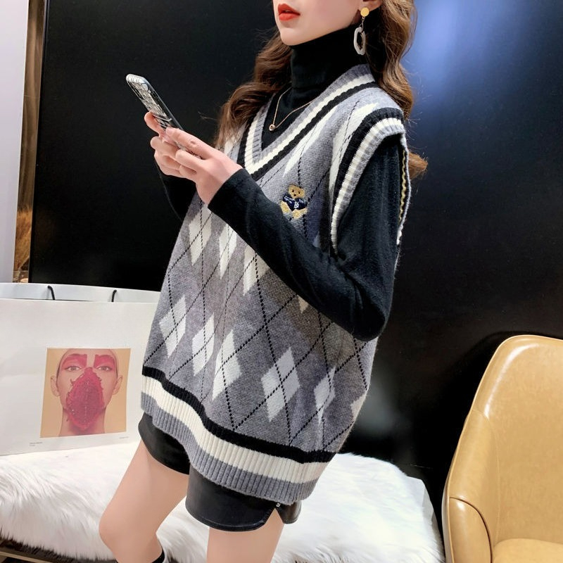 Red Knit Vests for Women Sleev – Winter Clothing Trends For Women recenzja i cena