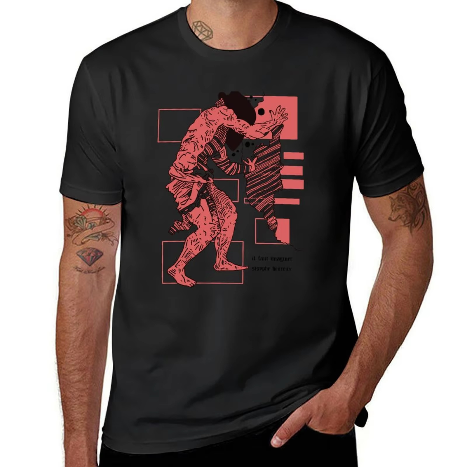 Sisyphus - Camus Quote Abstrac – Winter Clothing Quotes recenzja i cena