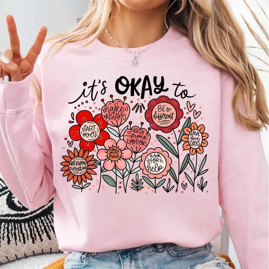 It's okay to Boho Floral Motiv – Winter Clothing Quotes recenzja i cena