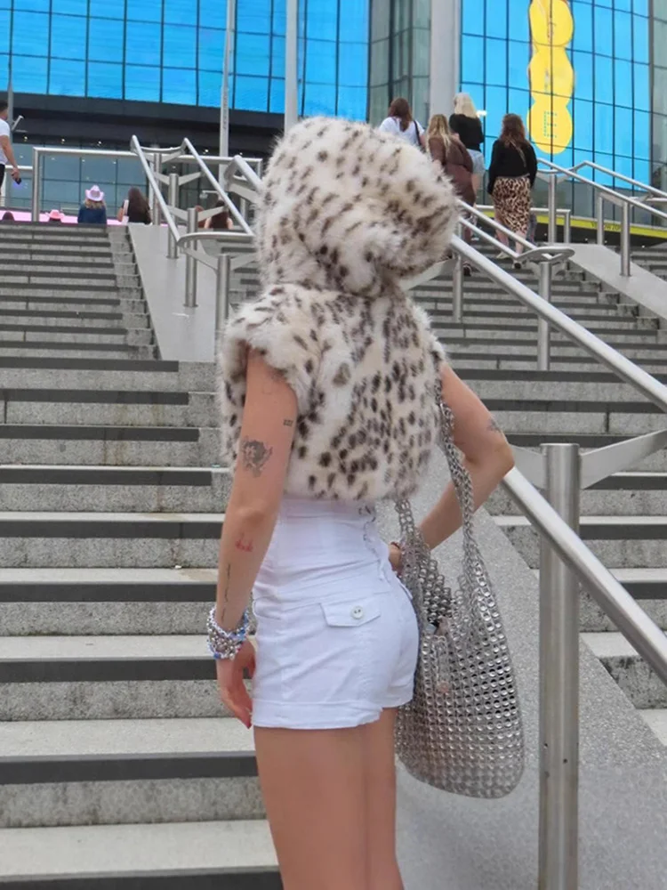 Y2K Sexy Leopard Print Hooded  – Winter Clothing Trends For Women recenzja i cena