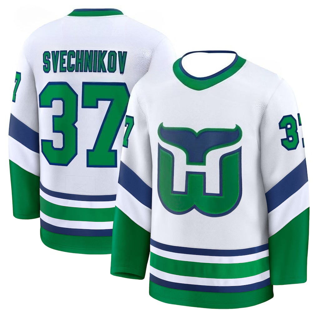 Hockey Jersey - White with Gre – Winter Clothing Layers recenzja i cena