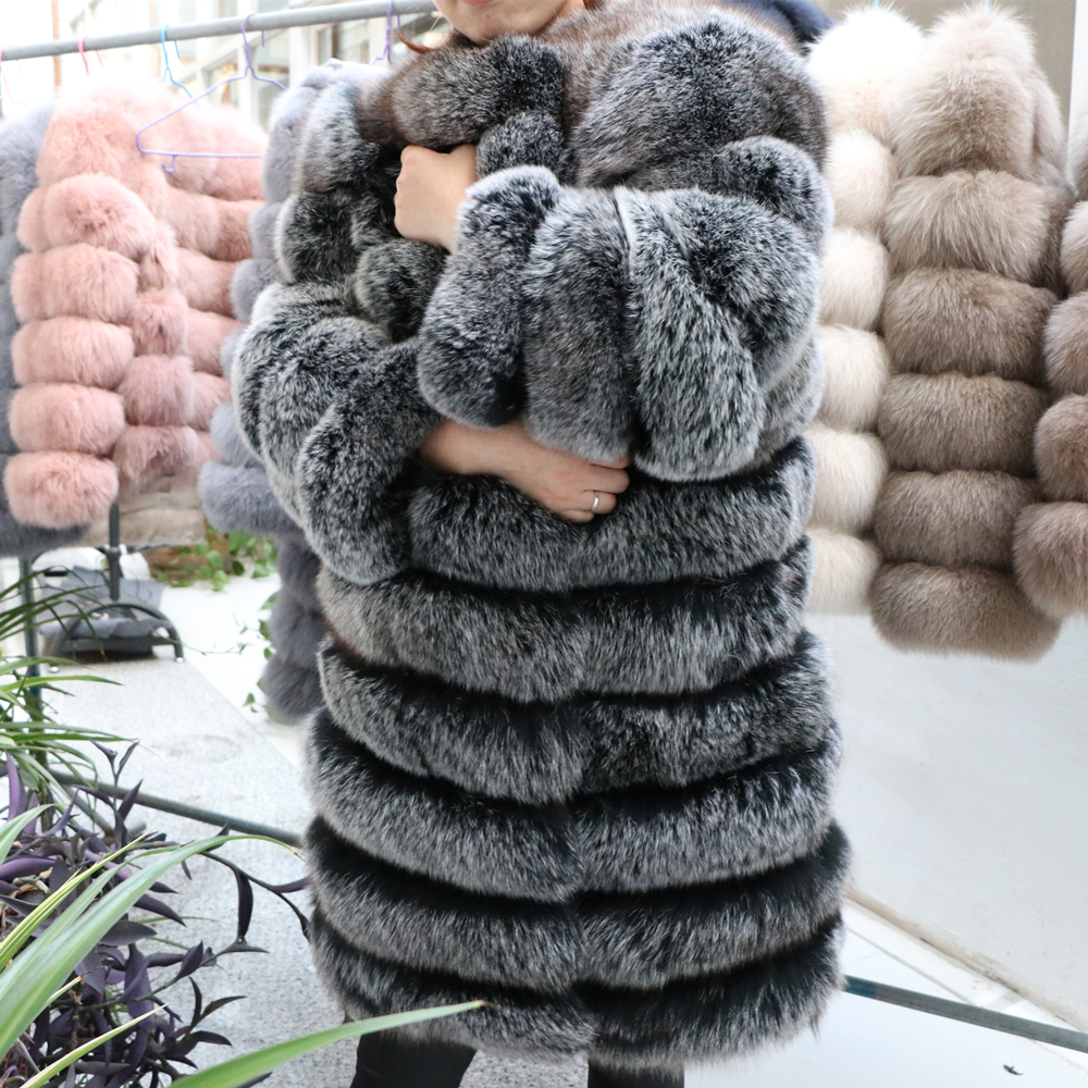 QUEENTINA Real Fox Fur Coat Wi – Winter Clothing Offer recenzja i cena