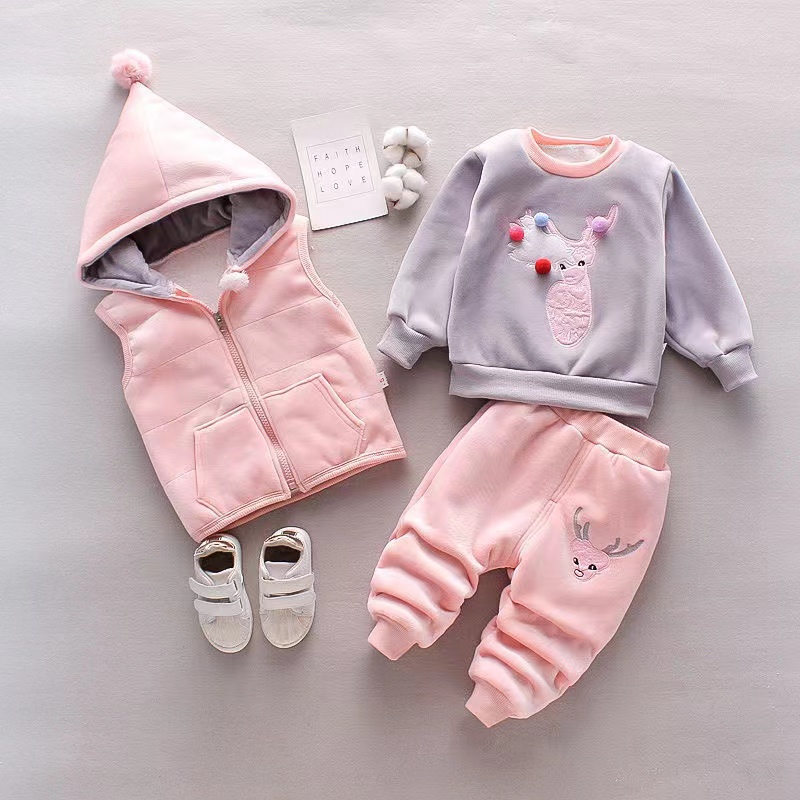3Pcs Newborn Clothes Baby Girl – Winter Clothing 1 Year Old recenzja i cena
