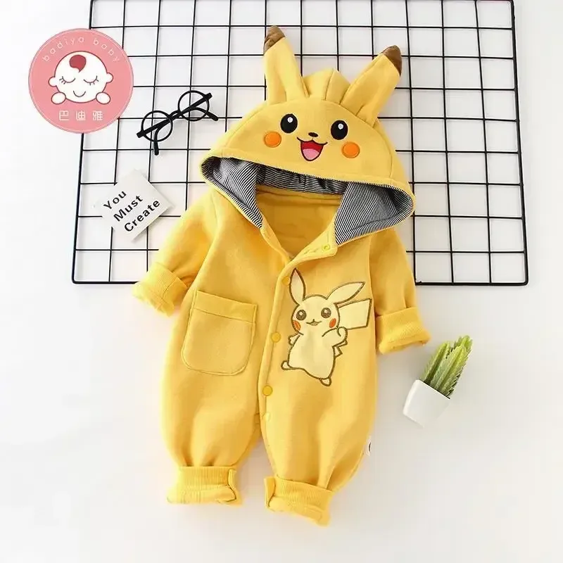 New Cute Cartoon Pokemon Pikac – Winter Clothing 1 Year Old recenzja i cena