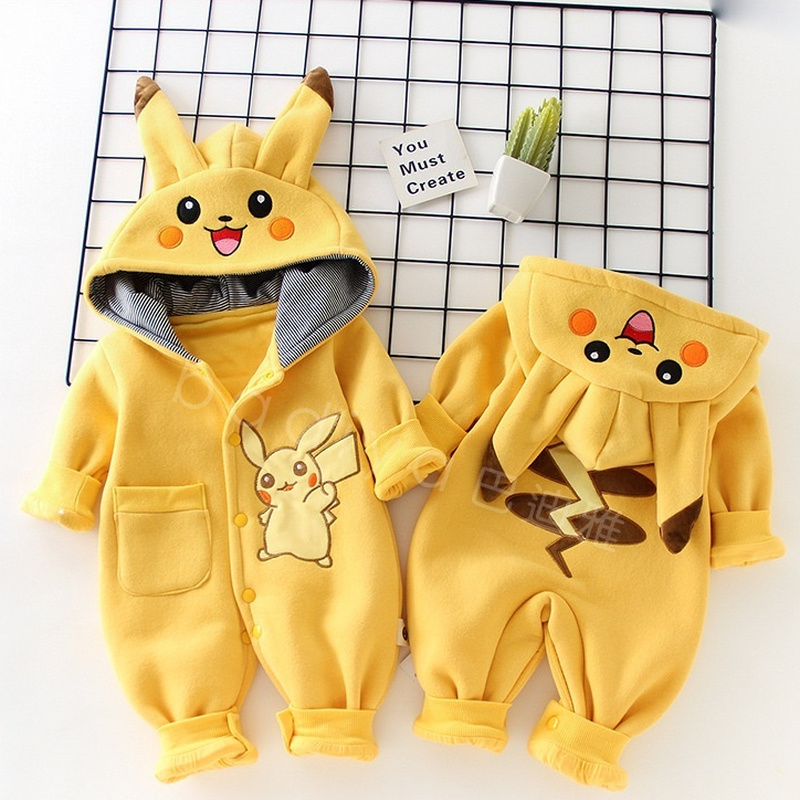 New Cute Cartoon Pokemon Pikac – Winter Clothing 1 Year Old recenzja i cena