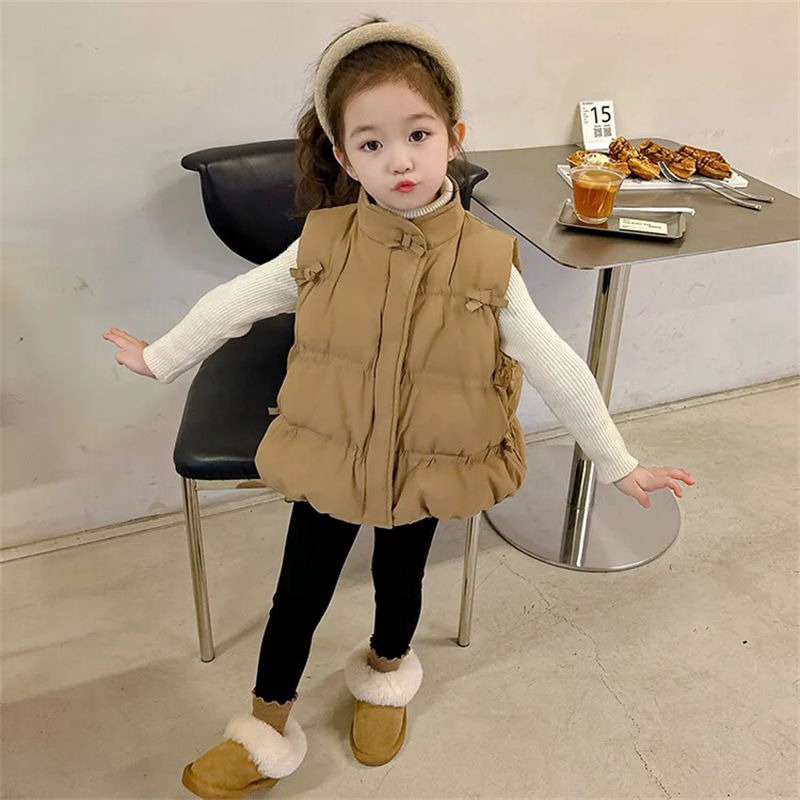 Girl's Thickened Winter Vest 2 – Winter Clothing 1 Year Old recenzja i cena