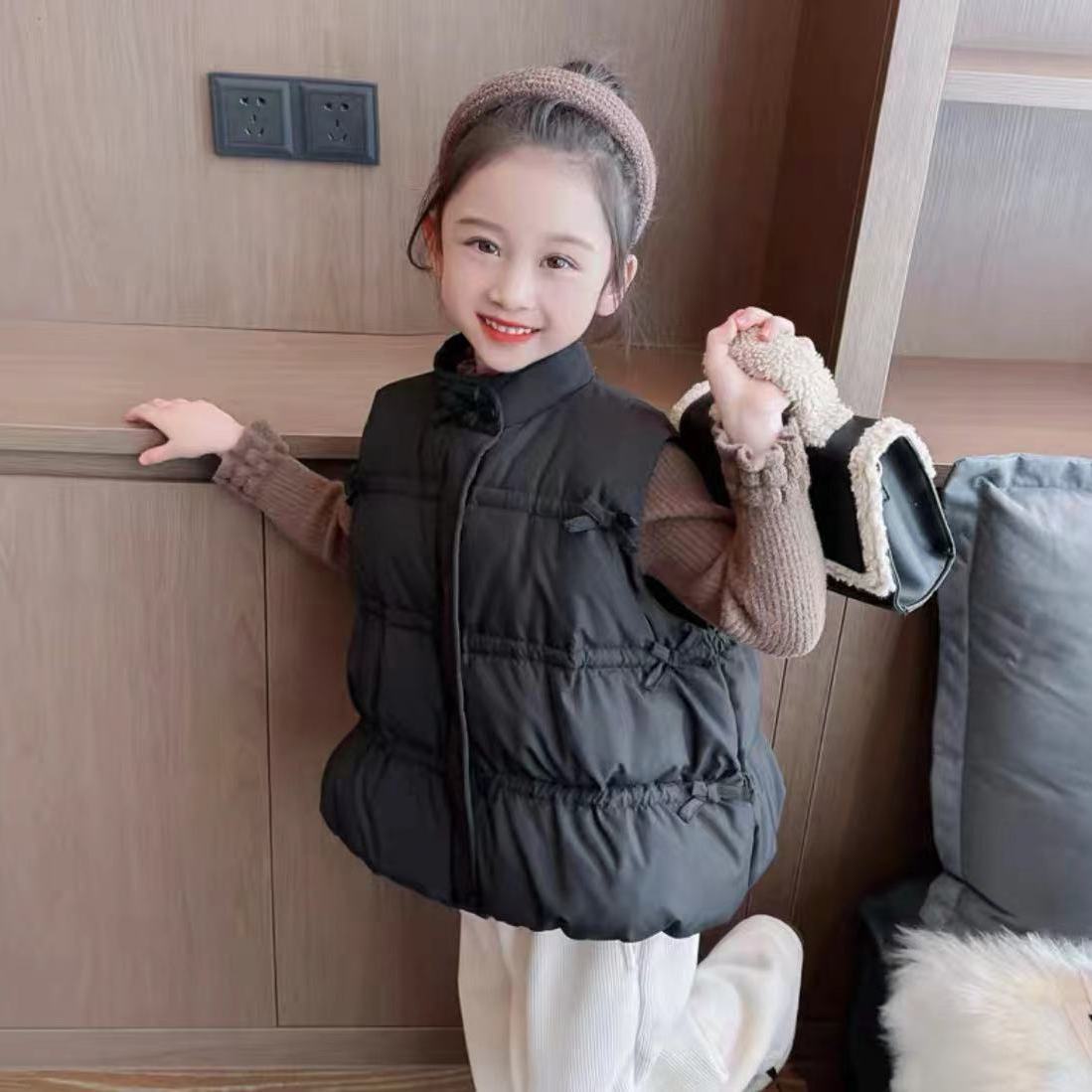 Girl's Thickened Winter Vest 2 – Winter Clothing 1 Year Old recenzja i cena