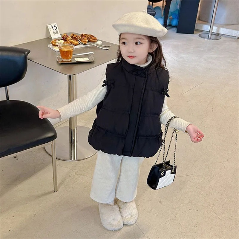 Girl's Thickened Winter Vest 2 – Winter Clothing 1 Year Old recenzja i cena