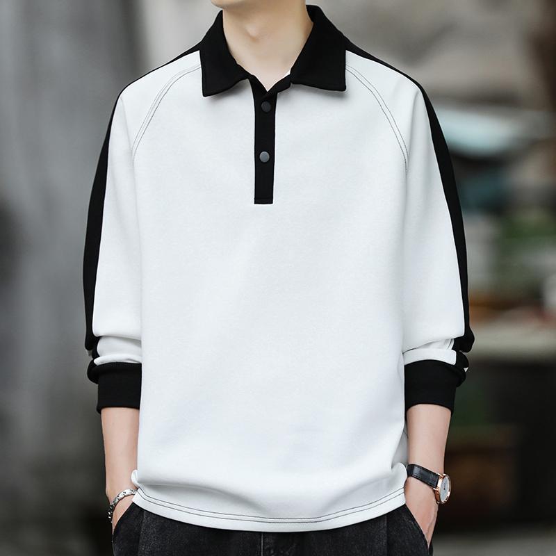 Color Contrast Mens Polo Shirt – Winter Clothing Quotes recenzja i cena