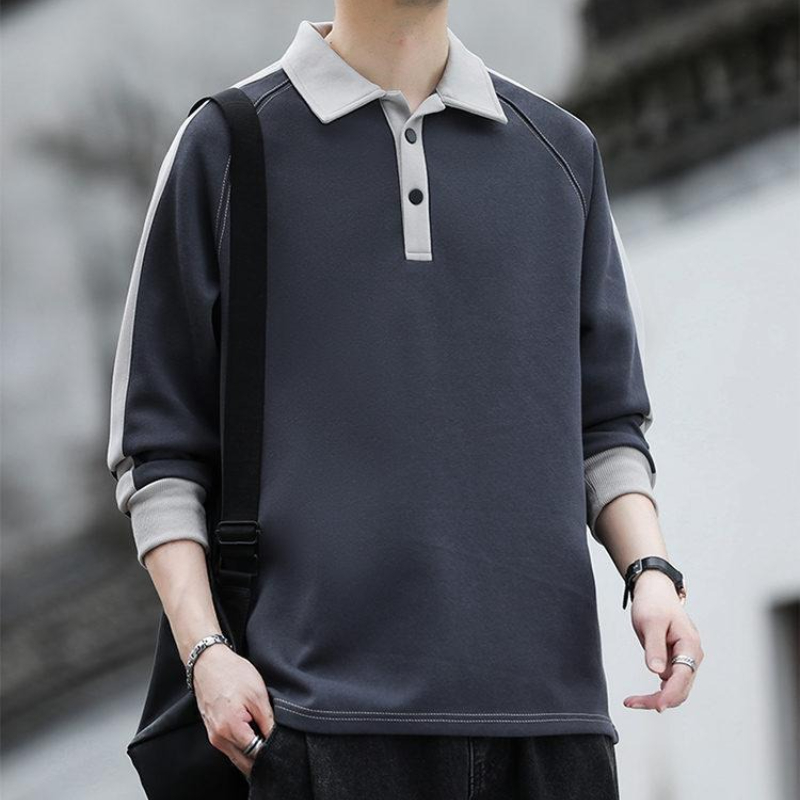 Color Contrast Mens Polo Shirt – Winter Clothing Quotes recenzja i cena