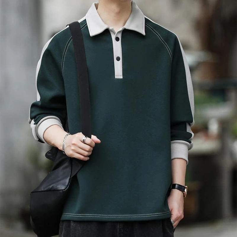 Color Contrast Mens Polo Shirt – Winter Clothing Quotes recenzja i cena