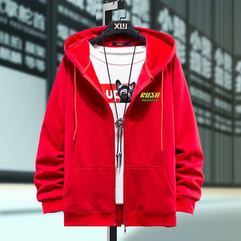 Men's Clothing Hooded Solid Bl – Winter Clothing Offer recenzja i cena