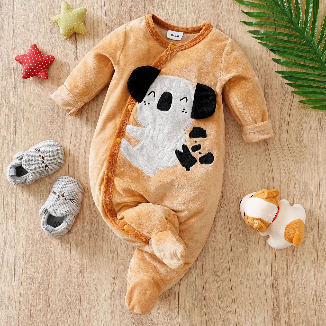 2pcs Newbaby foot jumpsuit Emb – Winter Clothing 1 Year Old recenzja i cena