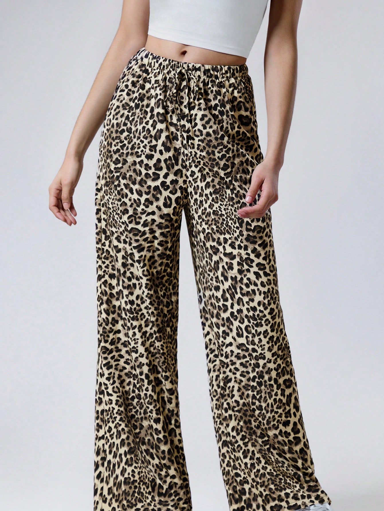 Leopard Print High Waist Casua – Winter Clothing Offer recenzja i cena