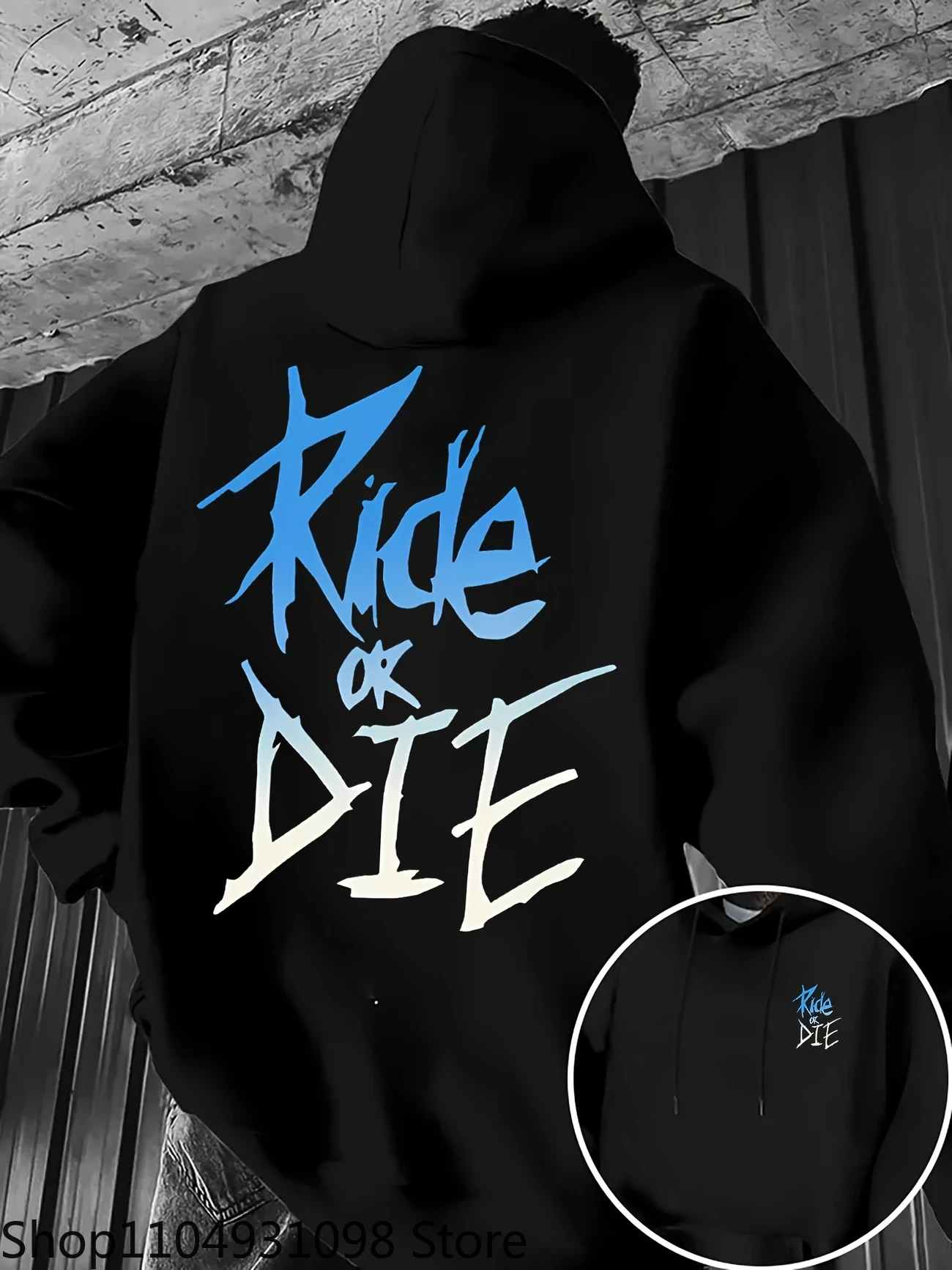 Ride or Die Graffiti Print Str – Winter Clothing Trends For Women recenzja i cena