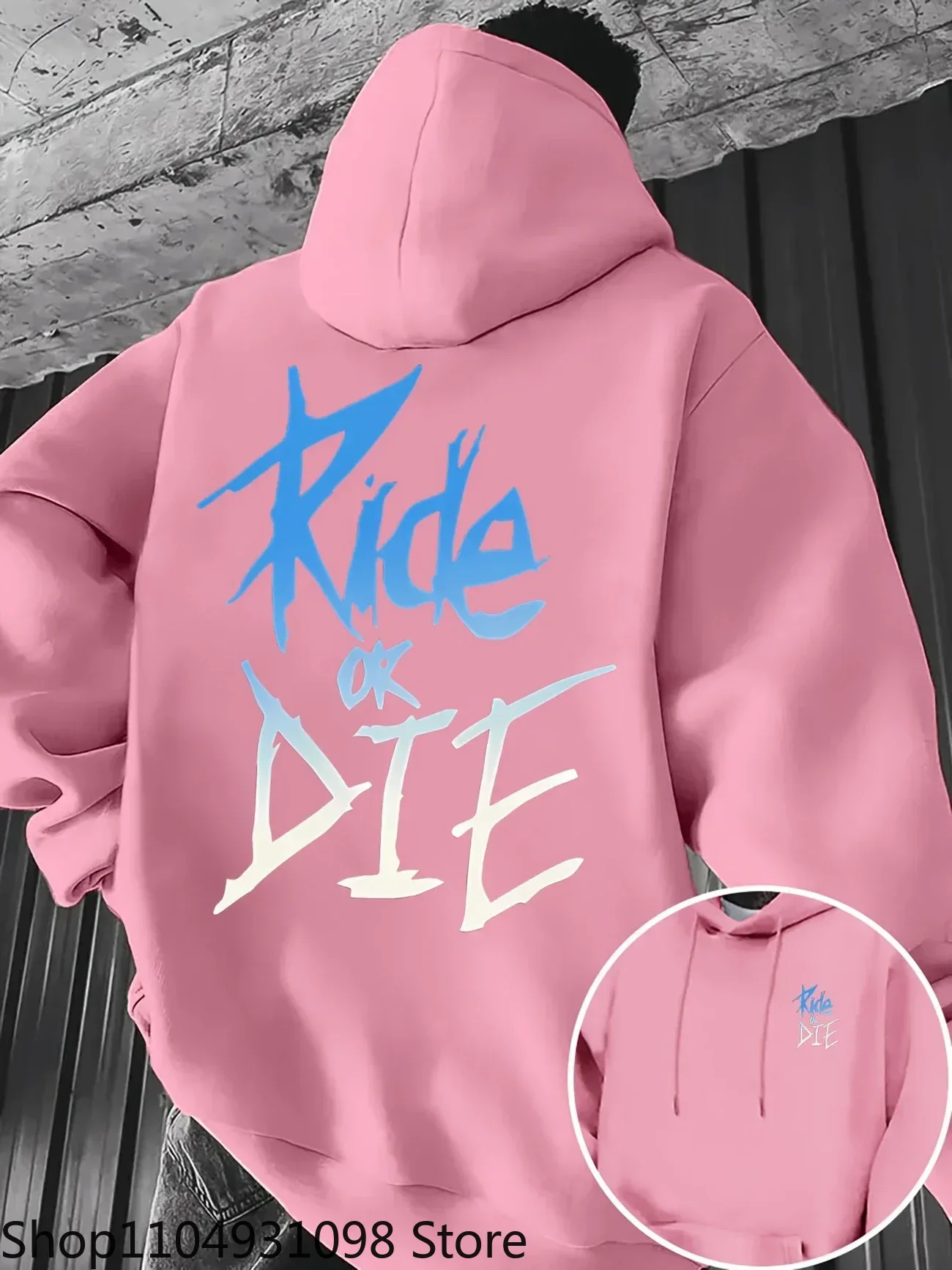 Ride or Die Graffiti Print Str – Winter Clothing Trends For Women recenzja i cena