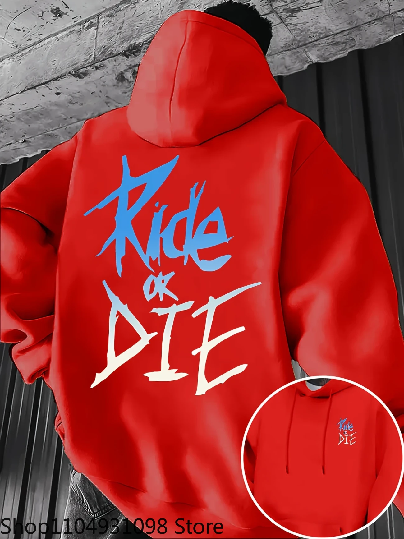 Ride or Die Graffiti Print Str – Winter Clothing Trends For Women recenzja i cena