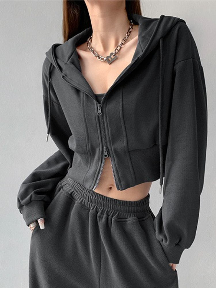 Full Zip Up Women's Hoodies Sw – Winter Clothing Essentials For Women recenzja i cena