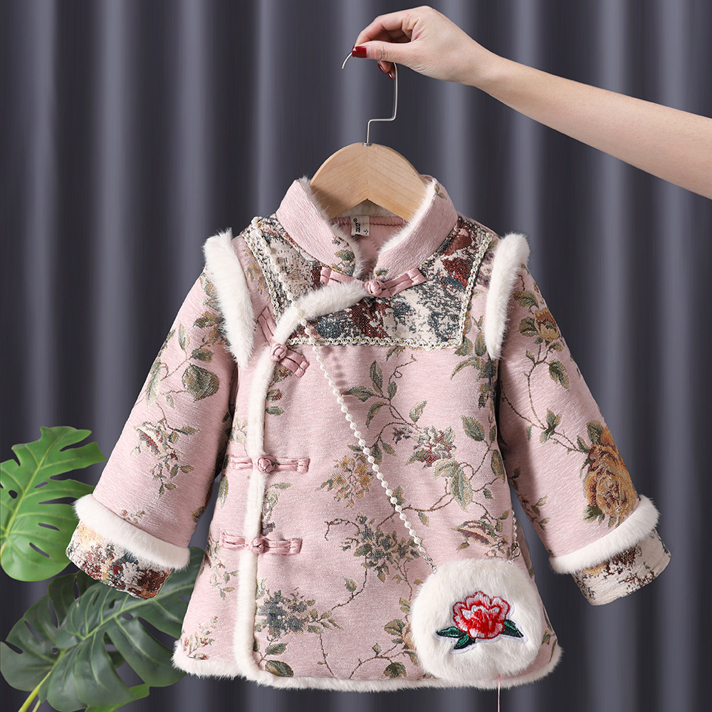 Winter Baby Girls Hanfu Kids P – Winter Clothing 1 Year Old recenzja i cena