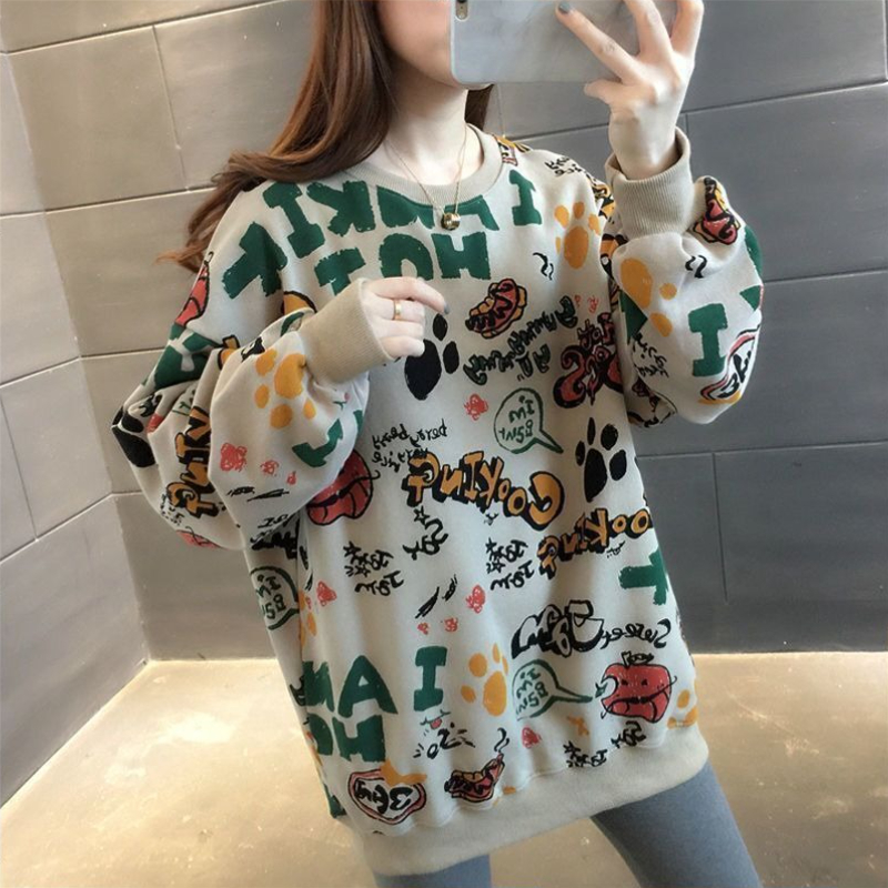 Casual Printed Loose Women's S – Winter Clothing Essentials For Women recenzja i cena