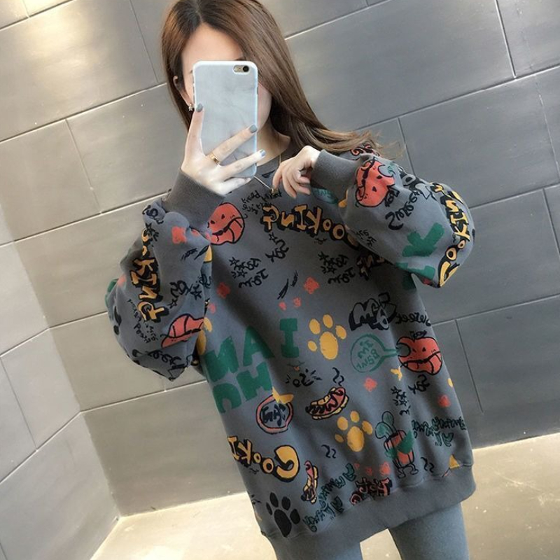 Casual Printed Loose Women's S – Winter Clothing Essentials For Women recenzja i cena
