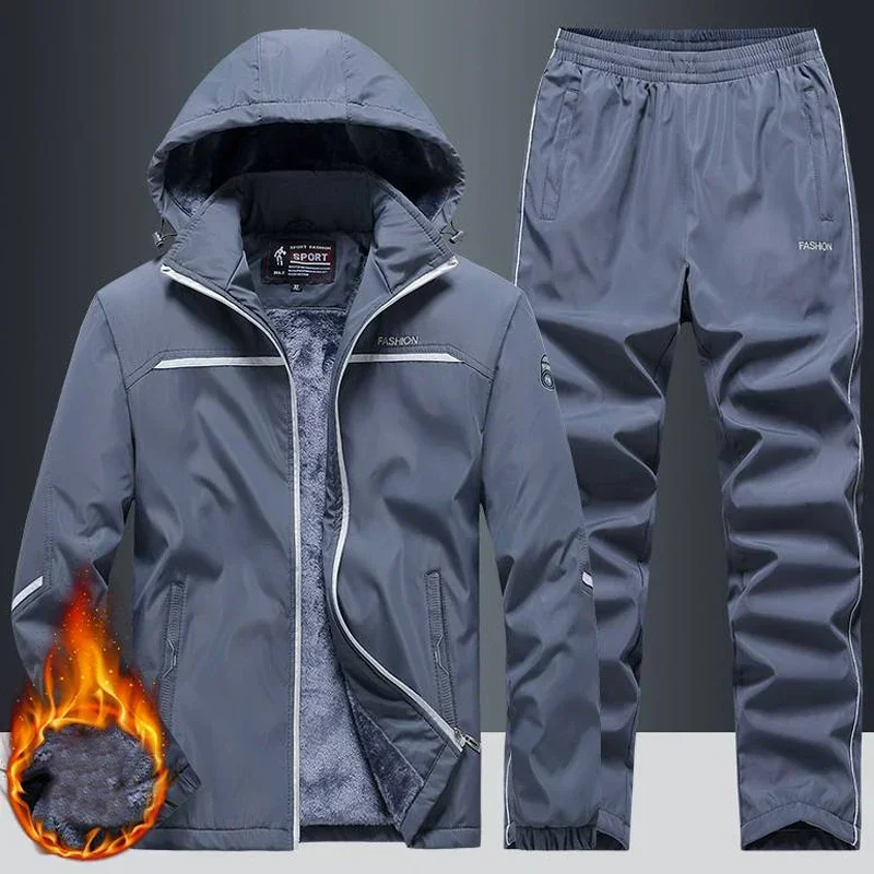 New Warm Sport Suit Men`s Sets – Winter Clothing Patterns recenzja i cena