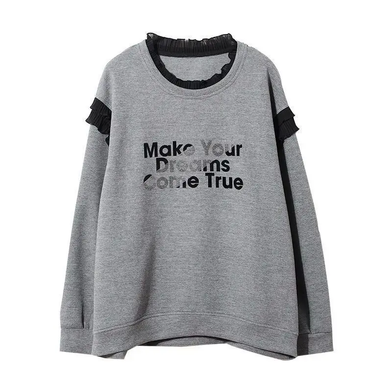 Loose Grey Woman Pullover Tops – Winter Clothing Essentials For Women recenzja i cena