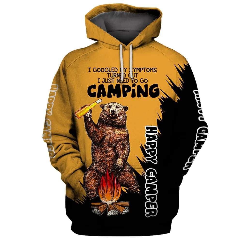 HX Happy Camper Hoodie 3D Grap – Winter Clothing Needs recenzja i cena